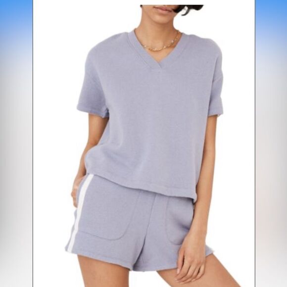 Madewell Sweatshirt Tee Violet color - Picture 2 of 5